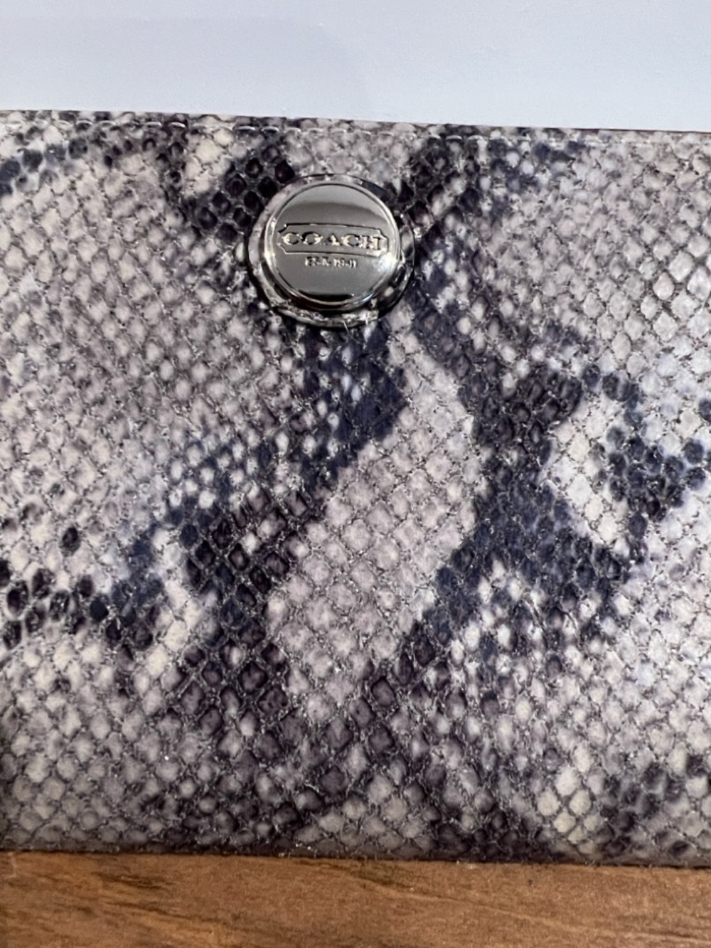 Coach Snake-Print Zip Wallet - Picture 2 of 16